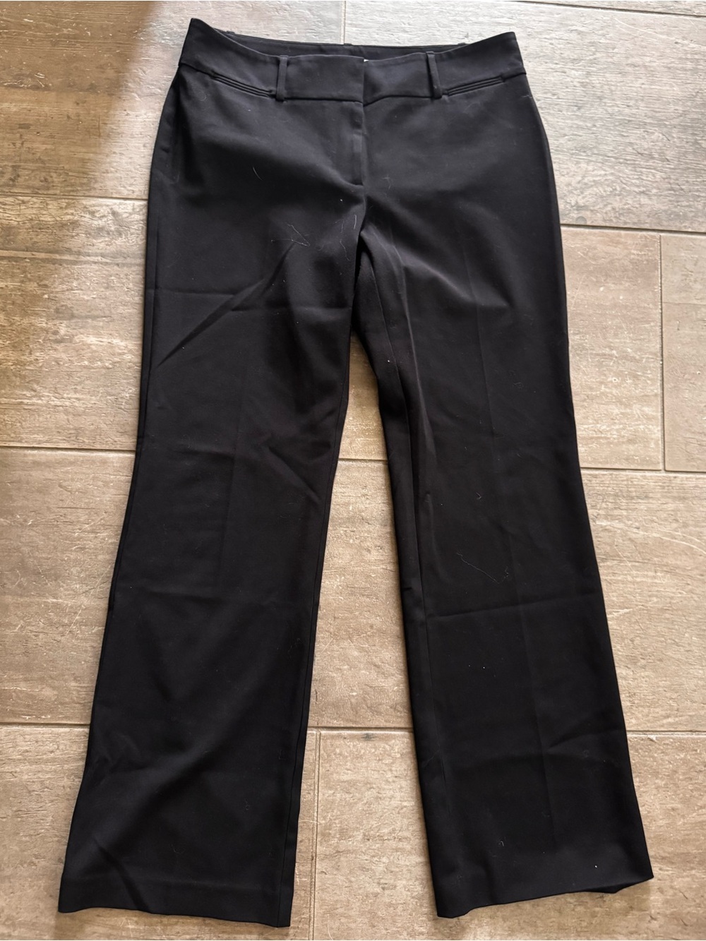 LOFT Black Boot-Cut Dress Pants